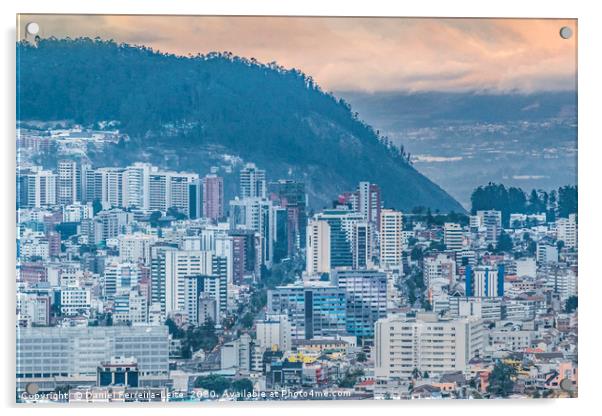 Quito Aerial View from Panecillo Viewpoint Acrylic by Daniel Ferreira-Leite