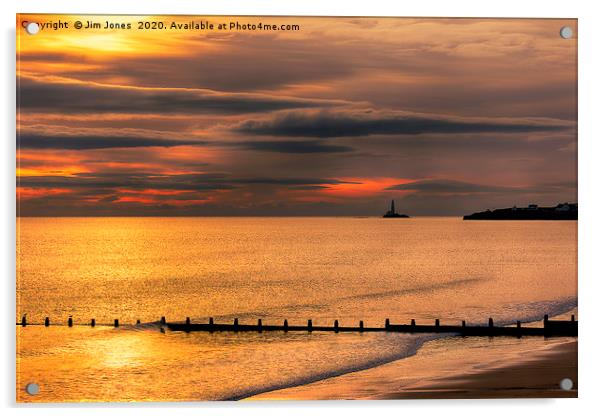 Artistic North Sea Sunrise Acrylic by Jim Jones