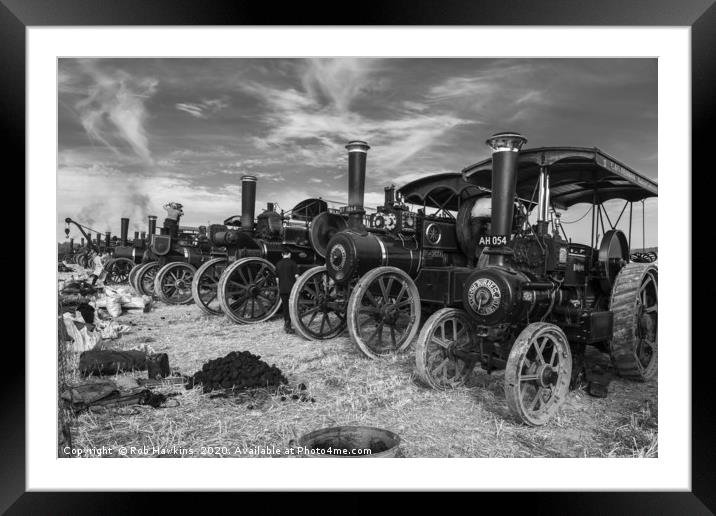 Traction Line up Framed Mounted Print by Rob Hawkins