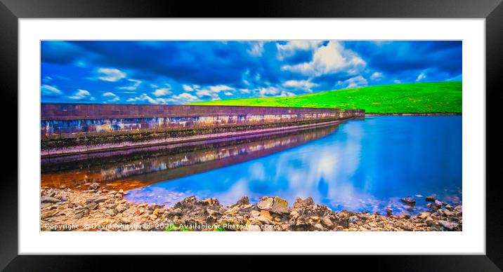Blue Reflections Framed Mounted Print by David Whitehead