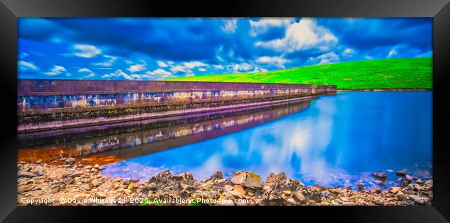Blue Reflections Framed Print by David Whitehead