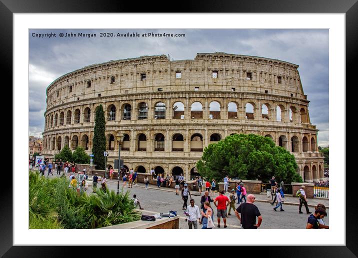 The Colosseum, Rome, Framed Mounted Print by John Morgan