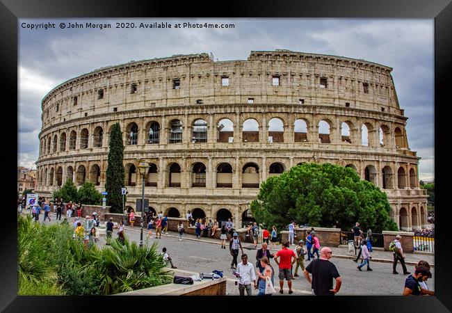 The Colosseum, Rome, Framed Print by John Morgan