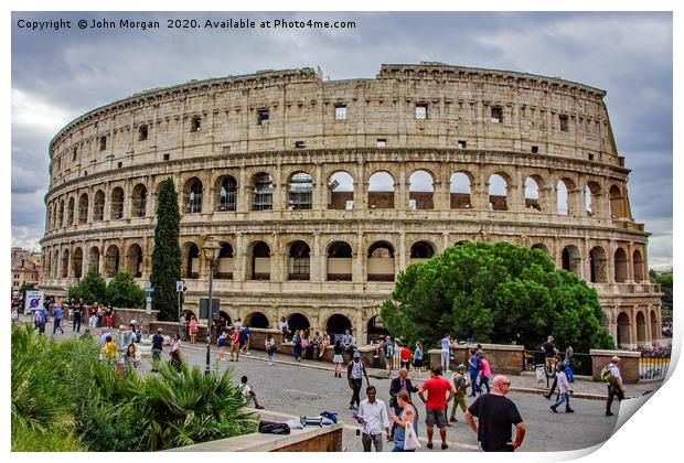 The Colosseum, Rome, Print by John Morgan