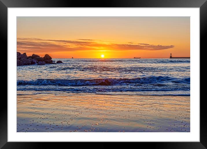 Aberdeen Sunrise Framed Mounted Print by Valerie Paterson