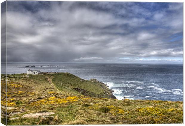 Lands End and Long Ships Canvas Print by Mike Gorton