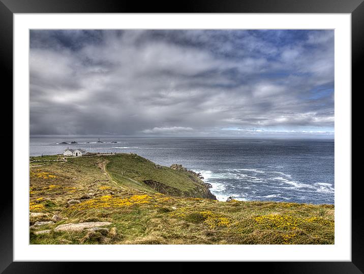Lands End and Long Ships Framed Mounted Print by Mike Gorton