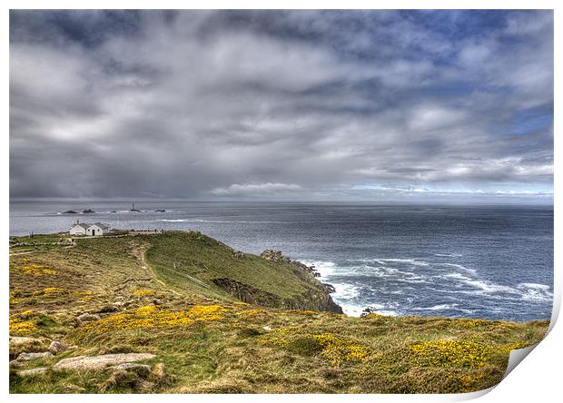 Lands End and Long Ships Print by Mike Gorton