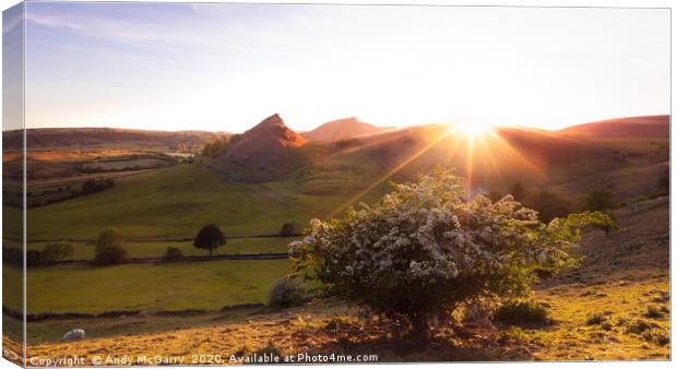 Chrome Hill Sunset Canvas Print by Andy McGarry