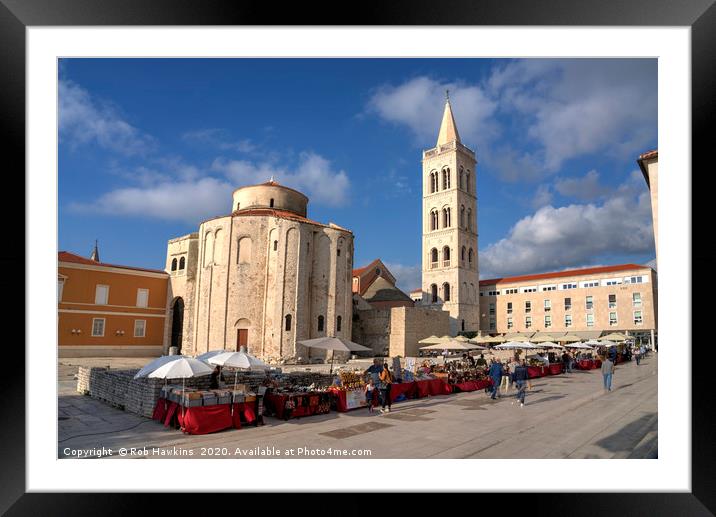 Market Zadar  Framed Mounted Print by Rob Hawkins