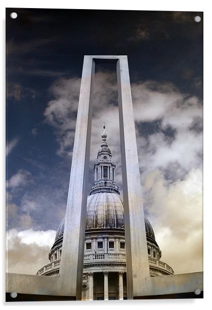 Majestic St Pauls Cathedral Acrylic by Jonathan Pankhurst