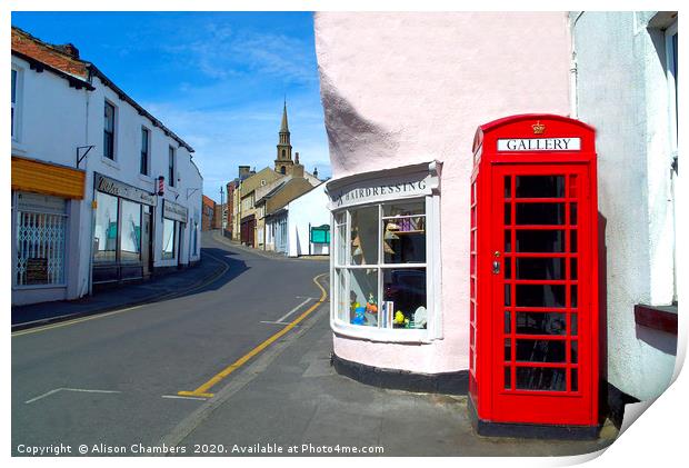 Horbury Town Centre  Print by Alison Chambers