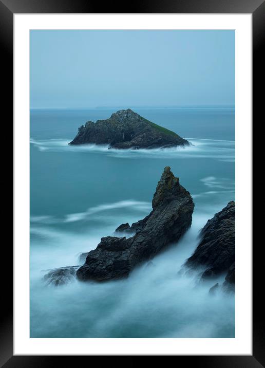 Sevensouls Rock and Mouls Island Framed Mounted Print by CHRIS BARNARD