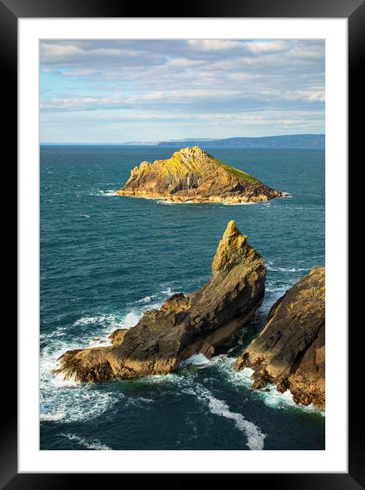 Sevensouls Rock and Mouls Island Framed Mounted Print by CHRIS BARNARD