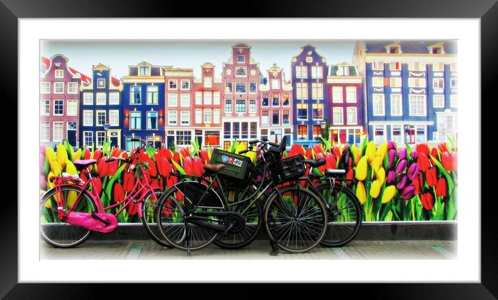                  AMSTERDAM               Framed Mounted Print by Sue HASKER
