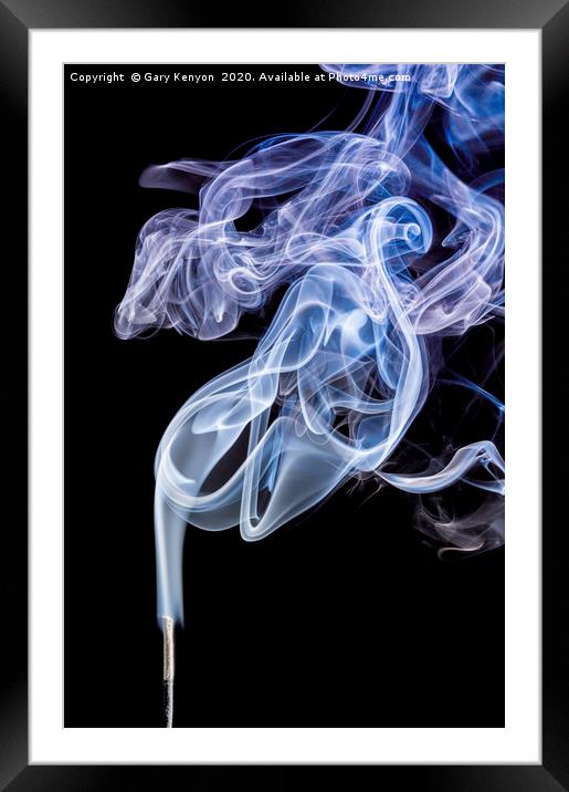 Smoke Trail Photography  Framed Mounted Print by Gary Kenyon