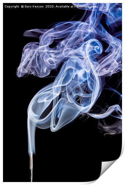 Smoke Trail Photography  Print by Gary Kenyon