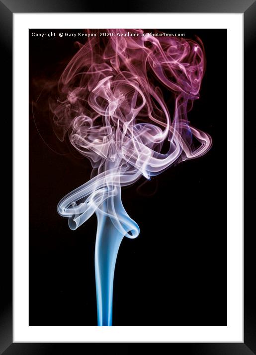 Smoke Trail Photography  Framed Mounted Print by Gary Kenyon