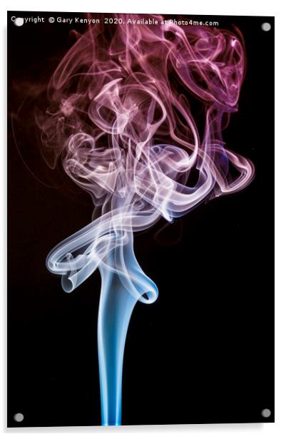 Smoke Trail Photography  Acrylic by Gary Kenyon