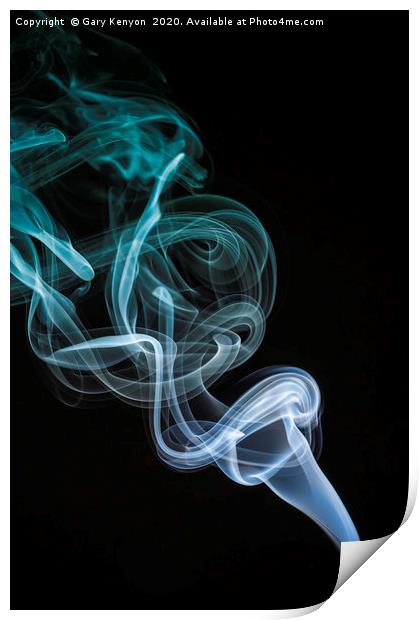 Smoke Trail Photography  Print by Gary Kenyon