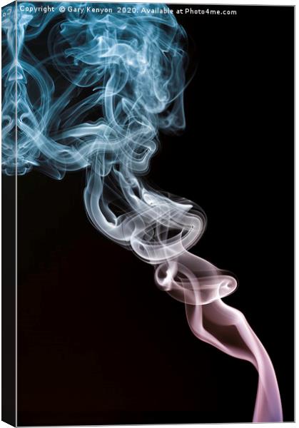 Smoke Trail Photography  Canvas Print by Gary Kenyon