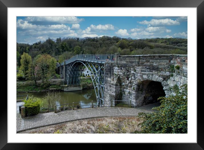  Ironbridge on the River Severn in Shropshire      Framed Mounted Print by simon alun hark