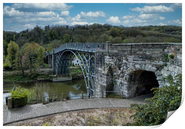 Ironbridge on the River Severn in Shropshire      Print by simon alun hark