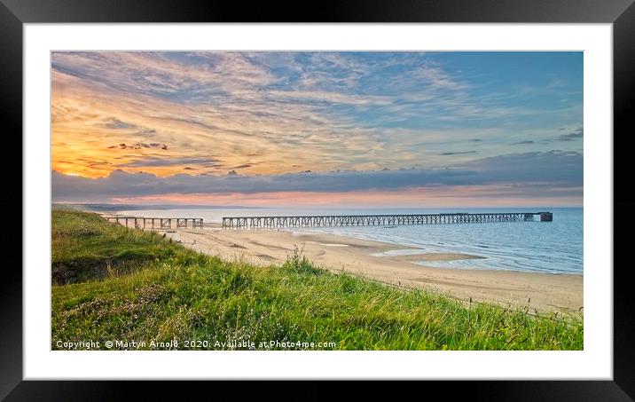 Steetley Pier Hartlepool Framed Mounted Print by Martyn Arnold