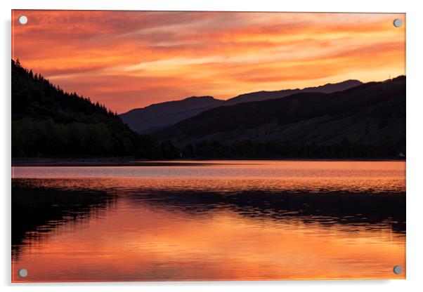 Sunrise on Loch Shira, Inveraray. Acrylic by Rich Fotografi 