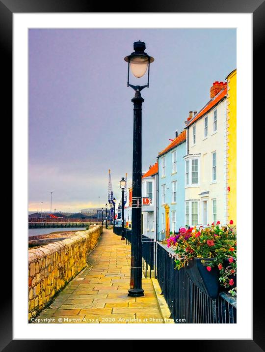 Hartlepool Seafront Street Framed Mounted Print by Martyn Arnold