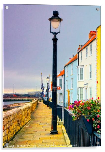 Hartlepool Seafront Street Acrylic by Martyn Arnold