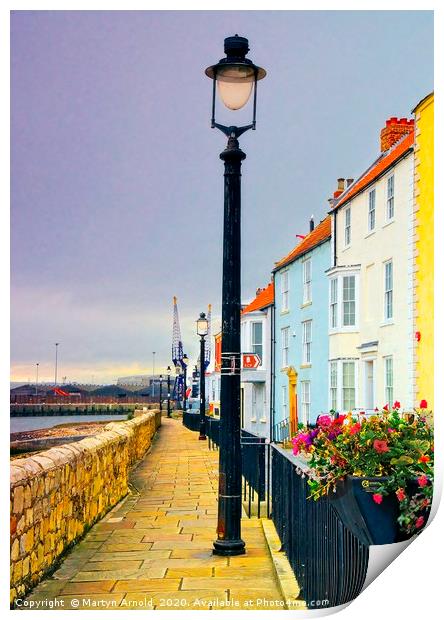 Hartlepool Seafront Street Print by Martyn Arnold