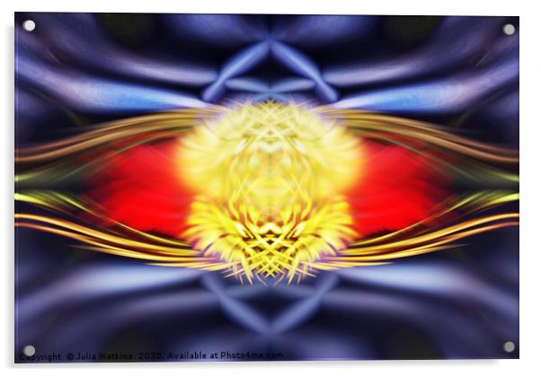 An abstract in Twirls Acrylic by Julia Watkins