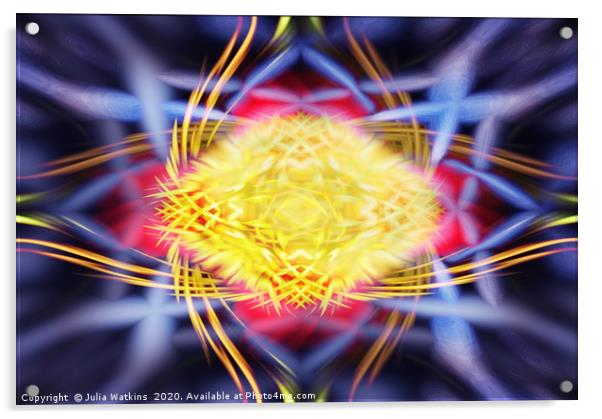 An abstract in Twirls Acrylic by Julia Watkins