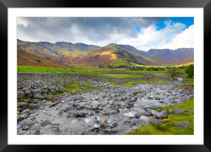 Cumbrian View Framed Mounted Print by David Hare