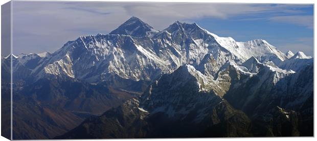 Himalayan Mountain Peaks Canvas Print by Jacqi Elmslie