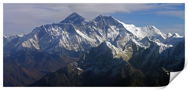 Himalayan Mountain Peaks Print by Jacqi Elmslie