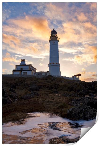 Corsewall Lighthouse Scotland Print by Derek Beattie