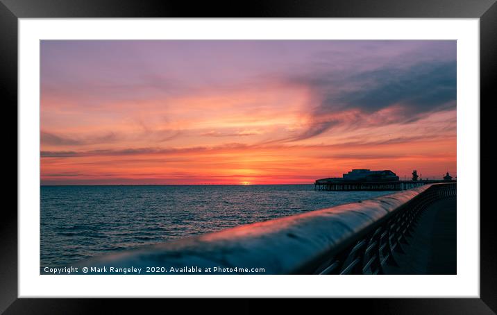 Sunset Blackpool Framed Mounted Print by Mark Rangeley