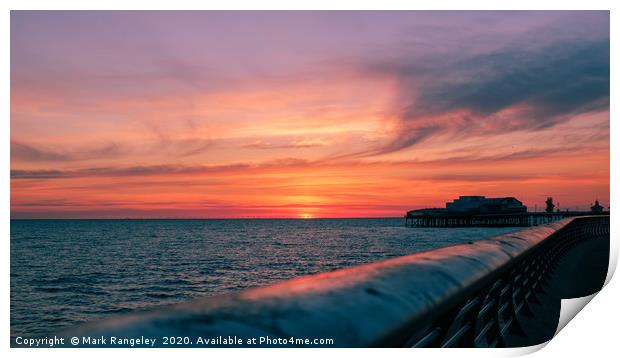 Sunset Blackpool Print by Mark Rangeley