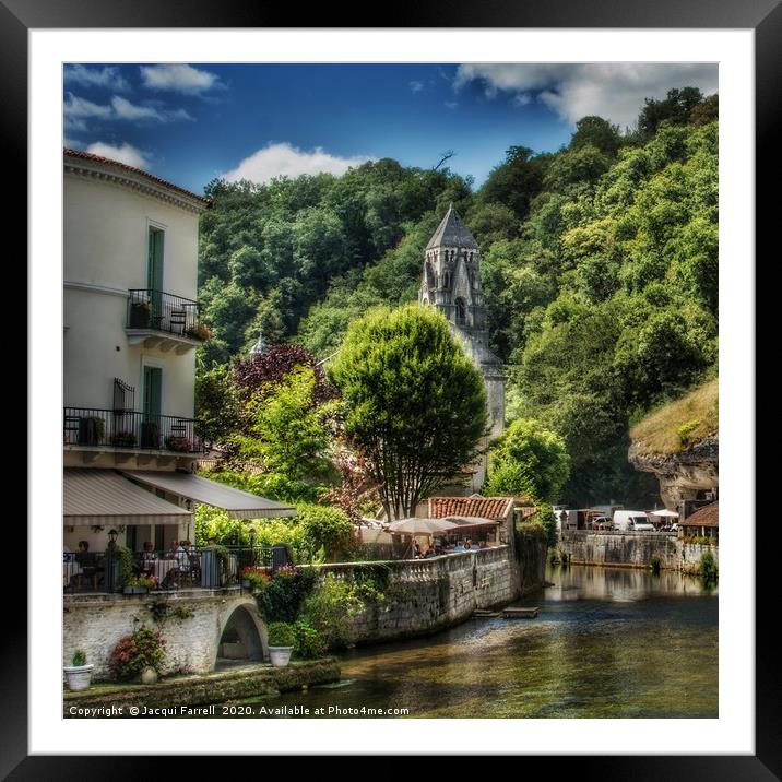Brantome, Perigord  Framed Mounted Print by Jacqui Farrell