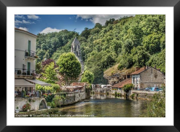 Brantome in Perigord  Framed Mounted Print by Jacqui Farrell