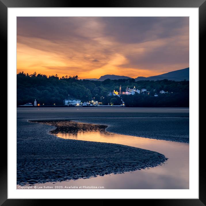 Portmeirion Sunset Framed Mounted Print by Lee Sutton