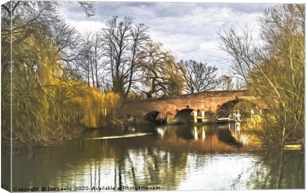 Above Sonning Bridge Canvas Print by Ian Lewis