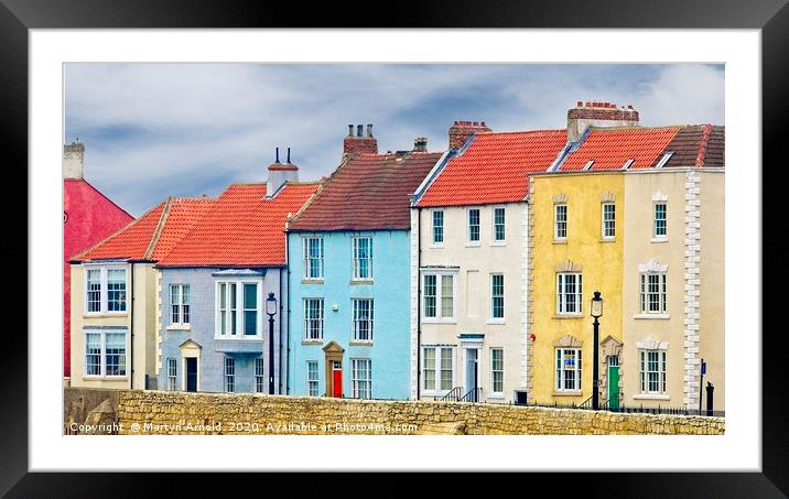 Hartlepool Harbour House Panorama Framed Mounted Print by Martyn Arnold