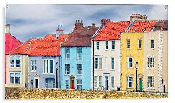 Hartlepool Harbour House Panorama Acrylic by Martyn Arnold