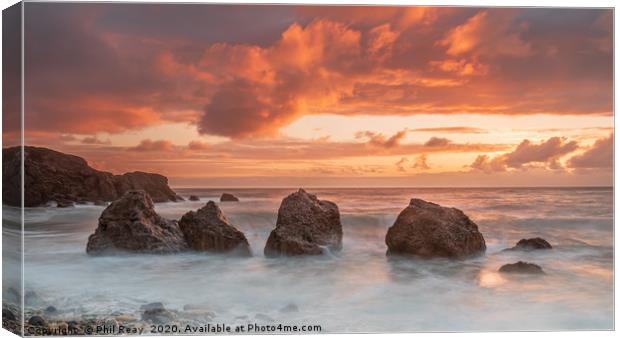 The Four Sisters of Graham Sands Canvas Print by Phil Reay