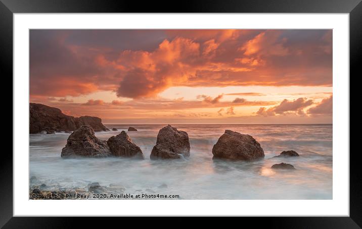 The Four Sisters of Graham Sands Framed Mounted Print by Phil Reay