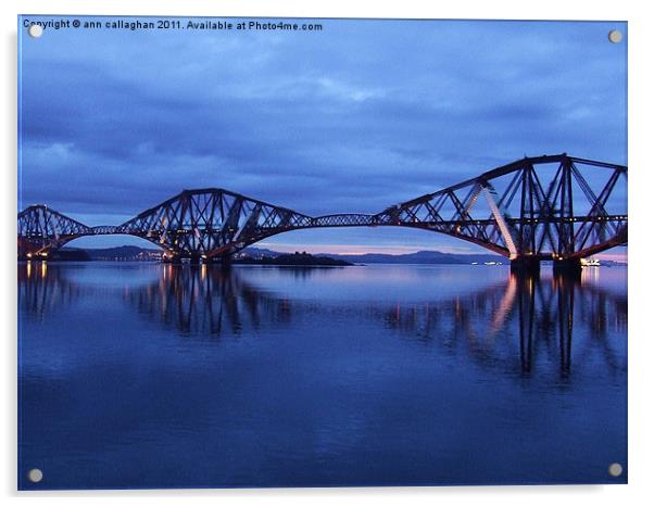 Rail Bridge Acrylic by Ann Callaghan