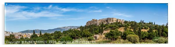 The Themistoclean Ancient Wall of Pnyx, Athens. Acrylic by RUBEN RAMOS